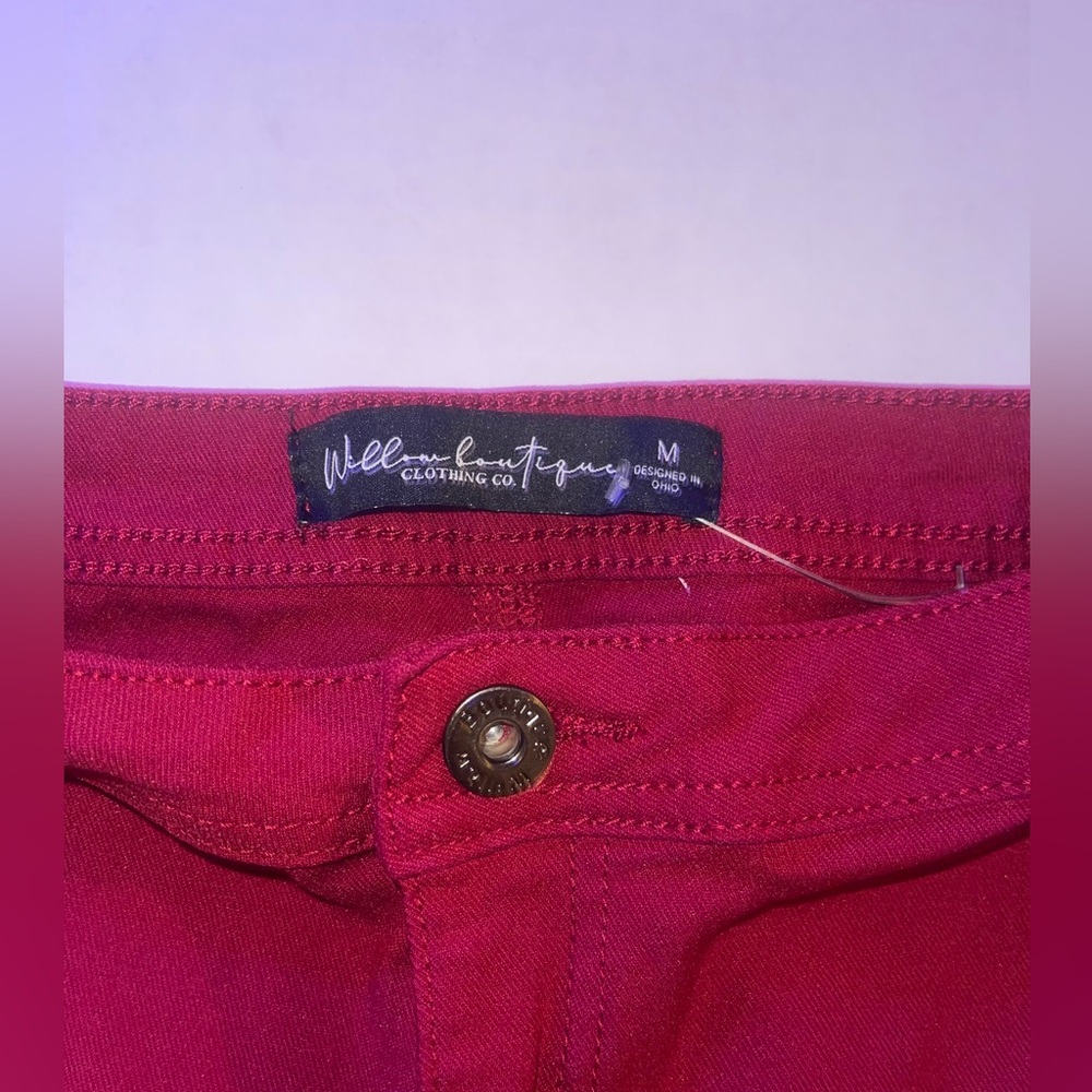 William Rast Red Flared Pants - Picture 8 of 8